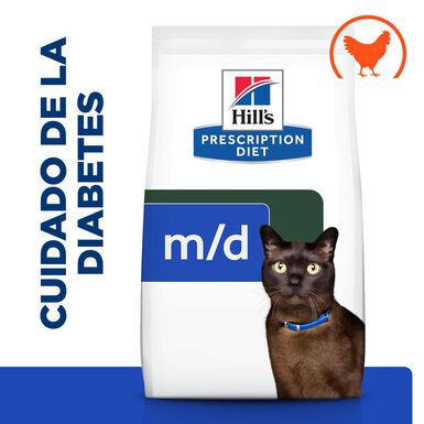 Hill's Prescription Diet m/d Diabetes Weight Frango ração para gatos